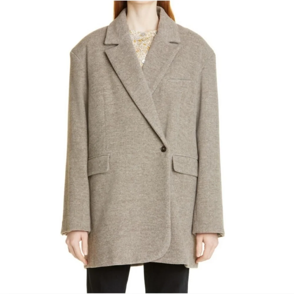 Vanessa Hong X Birgitte Herskind Wilma Blazer In Dark Morreto Size 4 NWT'S - Picture 1 of 16